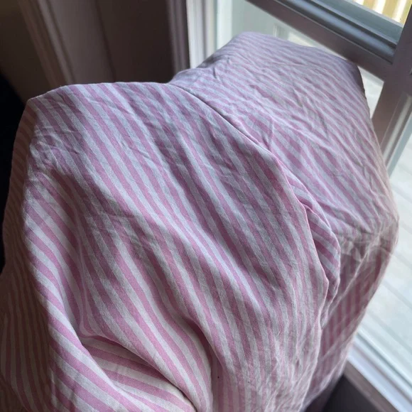 Pink Striped Lounge Pants Vintage Beach Wash - Picture 6 of 6